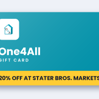 One4All Ultimate and One4All Favorites Gift Cards: Up to 20% Off at Stater Bros