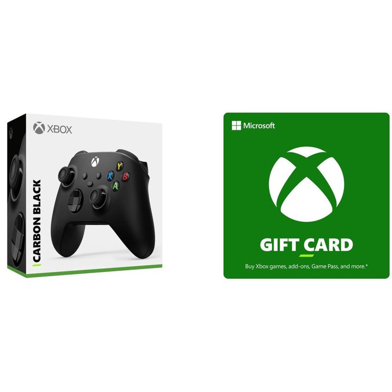 Xbox Wireless Controller (Carbon Black) + $50 Xbox Gift Card Bundle: 23% Off at Newegg - $79.99 ($103.99)