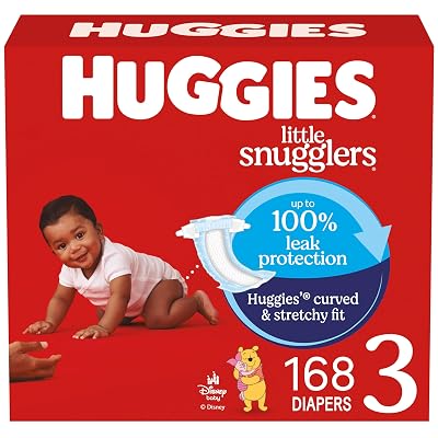 Huggies Size 3 Diapers, 168 Count, 6 Packs of 28