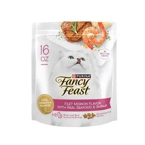 Fancy Feast Purina Dry Cat Food Filet Mignon Flavor 16oz Bags