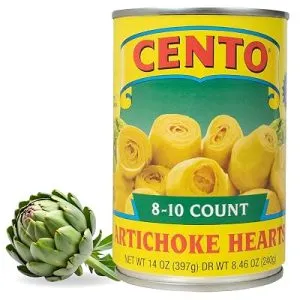 Cento Artichoke Hearts in Brine, 14 oz Cans, 12-Pack