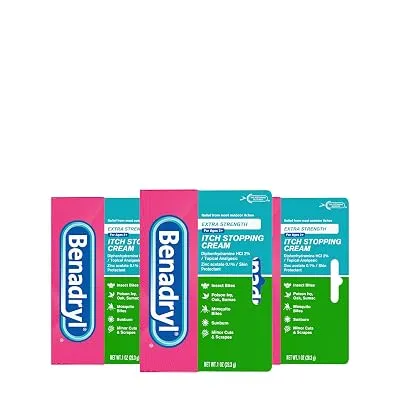 Benadryl Extra Strength Anti-Itch Cream, 3 x 1 oz