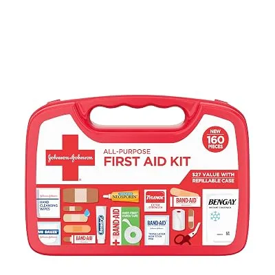 BAND-AID Brand All-Purpose Portable Compact First Aid Kit
