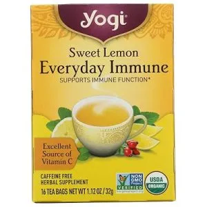 Yogi Tea Tea Everyday Immune Sweet Lemon Organic, 16 Count