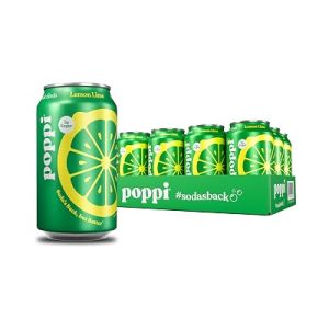 Poppi Prebiotic Soda Lemon Lime 12 Oz, 12 Pack