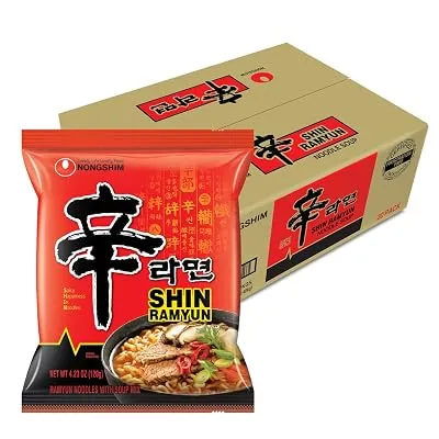 Nongshim Shin Ramyun Noodles 4.23 oz, 20-Pack