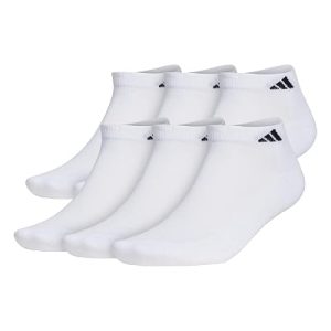adidas Men’s Athletic Cushioned Low Cut Ankle Socks 6 Pairs