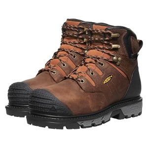 KEEN Utility Camden 6″ Waterproof Internal Met Leather Brown/Black 14 D