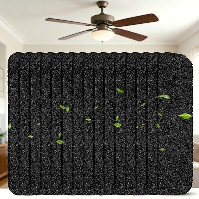 WAWINY 15Pcs Ceiling Fan Filters for Blades, Activated Coconut - $14.98 ($25.99)
