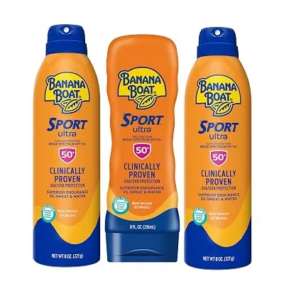 Banana Boat Sport SPF 50 Sunscreen 8 oz 3-Pack - $13.00 ($21.87)