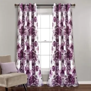 Lush Decor Leah Light Filtering Window Curtain Panels