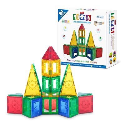 Tytan Magnetic Tiles 80-Piece Building Set by ZURU - $17.49 ($34.99)