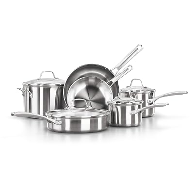 Calphalon Classic Stainless Steel Cookware Set, 10-Piece - $126.34 ($192.10)