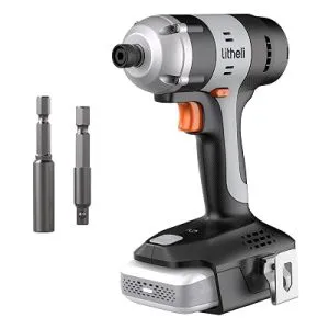 Litheli 20V Cordless Impact Driver with 2.0Ah Battery, 1/4″
