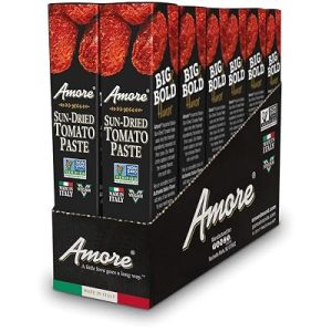 Amore Vegan Sun Dried Tomato Paste In A Tube 2.8 Ounce, 12-Pack