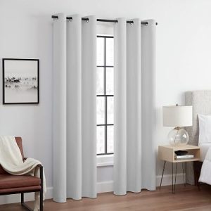 ECLIPSE Andover Solid Tripleweave Thermal Blackout Grommet Curtains