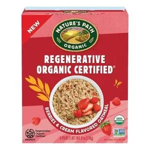 Nature’s Path Berries & Cream Oatmeal, 8 oz, 6-Pack