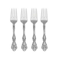 Oneida Michelangelo Salad Forks Silverware Set for 4