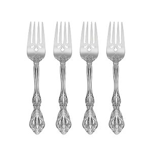 Oneida Michelangelo Salad Forks Silverware Set for 4