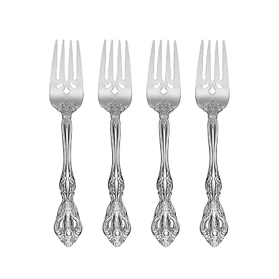 Oneida Michelangelo Salad Forks Silverware Set for 4