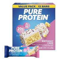 Pure Protein Birthday Cake Protein Bars, 12 Ct