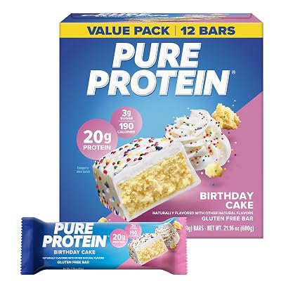 Pure Protein Birthday Cake Protein Bars, 12 Ct - $10.03 ($18.99)
