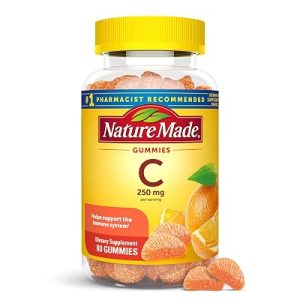 Nature Made Vitamin C Gummies 250mg per Serving, 80 Count