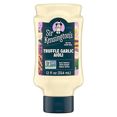 Sir Kensington’s Truffle Garlic Aioli 12 oz, Keto 2PK