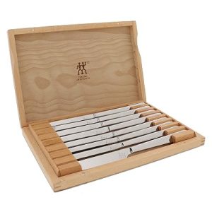 Zwilling Ultra-Sharp Steak Knives Set of 8 with Wood Gift Box