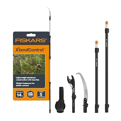 Fiskars 3-14 Ft XtendControl Extendable Pole Saw & Tree