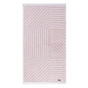 Lacoste Guethary Striped 100% Cotton Hand Towel, Light