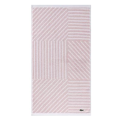 Lacoste Guethary Striped 100% Cotton Hand Towel, Light - $8.99 ($16.79)