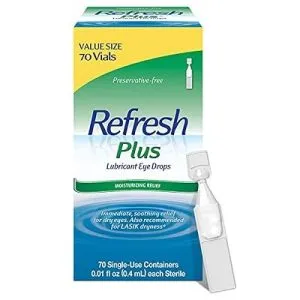 Refresh Plus Lubricant Eye Drops Preservative-Free