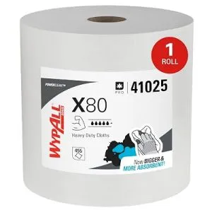 WypAll PowerClean X80 Heavy Duty Cloths