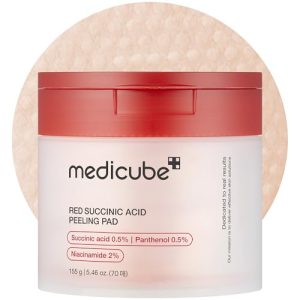 medicube Toner Pads Red Succinic Acid Panthenol Pad for Facial Peeling