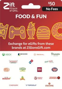 Zift Food & Fun $50 Gift Card
