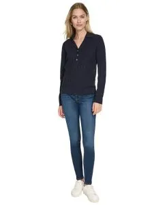 Nautica Women's Jeans Sweater,Night Sky,X-Large