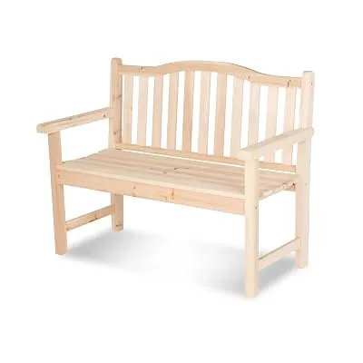 Shine Company 4212N-142 Belfort II Wooden Outdoor Patio Garden Bench