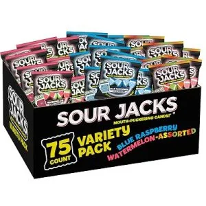 Sour Jacks Sour Gummy Wedges Variety Pack 0.5 oz, 75 Ct