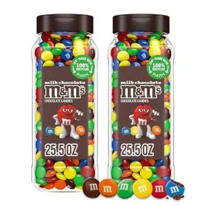 M&M’S Milk Chocolate Candy Party Size 25.5 oz, 2 Pack