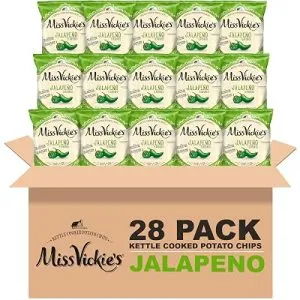 Miss Vickie’s Kettle Cooked Potato Chips 1.375 Ounce, 28-Pack