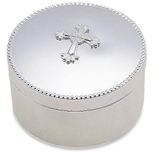 Reed & Barton Abbey Cross Silverplate Keepsake Box