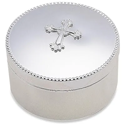 Reed & Barton Abbey Cross Silverplate Keepsake Box