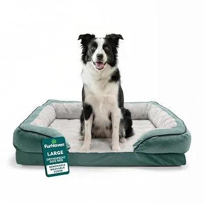 Furhaven Orthopedic Dog Bed for Large/Medium Dogs w/ - $31.43 ($57.99)