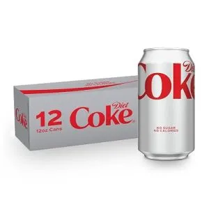 Diet Coke Soda Soft Drink Cans, 12 Pack