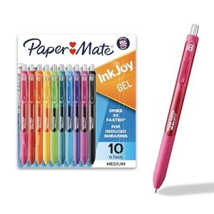 Paper Mate InkJoy Gel Pens Medium Point Assorted 10 Count, pack of 12