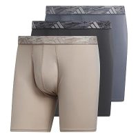 adidas Men’s Microfiber Boxer Briefs, 3-Pack