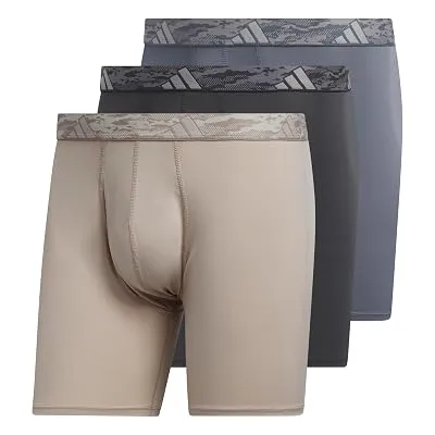 adidas Men’s Microfiber Boxer Briefs, 3-Pack