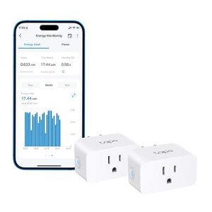 Tapo Smart Plug with Energy Monitoring P115 (2-Pack)