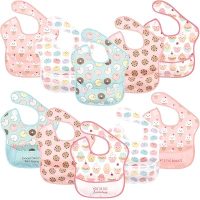 Hudson Baby Unisex Baby Waterproof Polyester Bibs